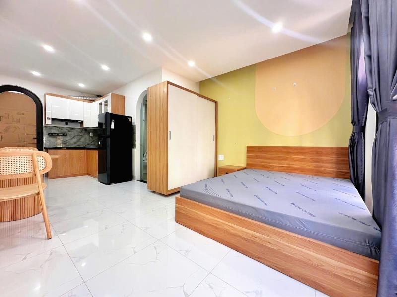 Căn hộ ban công lớn-máy giặt riêng-bếp rộng xa giường ở phan văn trị bình thạnh gần uef hutech hiu uth ftu  - Ảnh 2