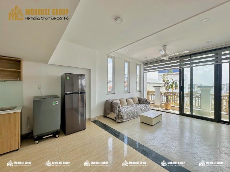 Penthouse 1pn — ban công — hoàng văn hoè — tân phú - Ảnh 4