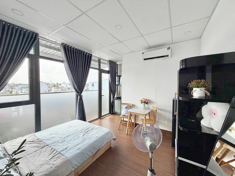 Studio mini có ban công/ cửa sổ thoáng sáng - full nội thất, mới - gần đh văn hiến, chợ tân hương - vườn lài - âu cơ - Ảnh 2