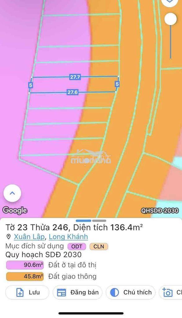 🔥 Cần tiền bán gấp lô đất 136,4m² – phường xuân lập, long khánh (đ - Ảnh 3
