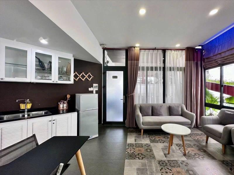 Cho thuê căn hộ 1pn studio siêu vip – núi thành - Ảnh 3