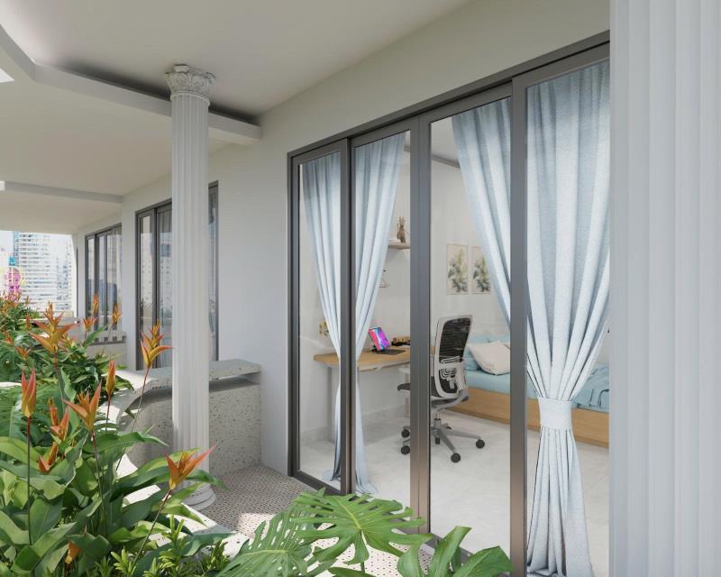 Cho thuê căn hộ 1pn mới xây, ban công sân vườn lớn, tách bếp – nguyễn ngọc phương, bình thạnh | sát quận 1 & thảo cầm viên - Ảnh 2