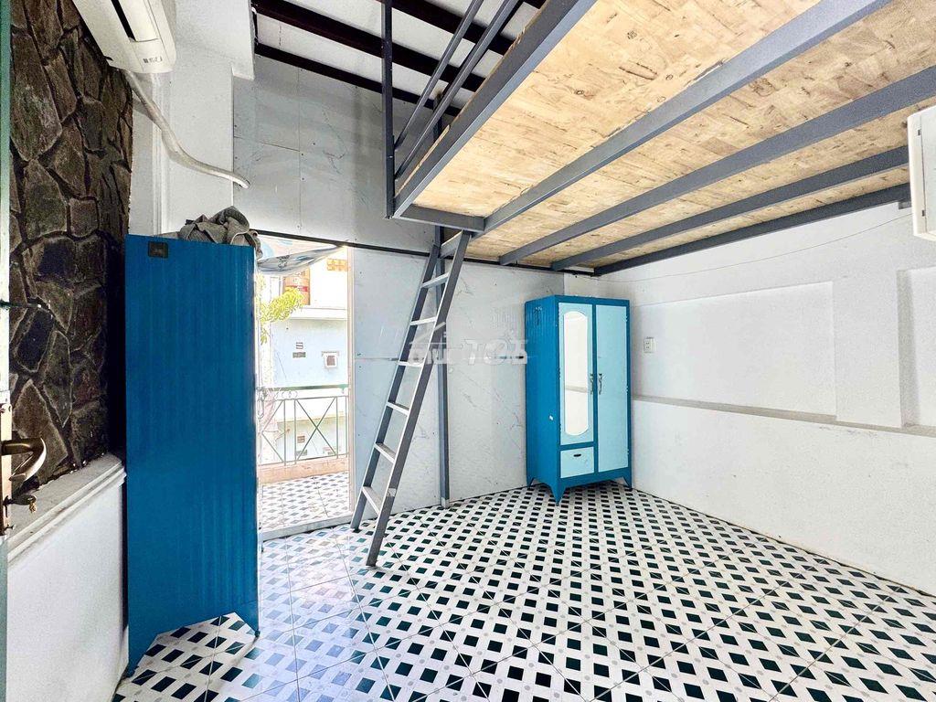 Cho thuê căn hộ gác tách bếp ban công full nội thất ngay sư vạn hạnh - 2