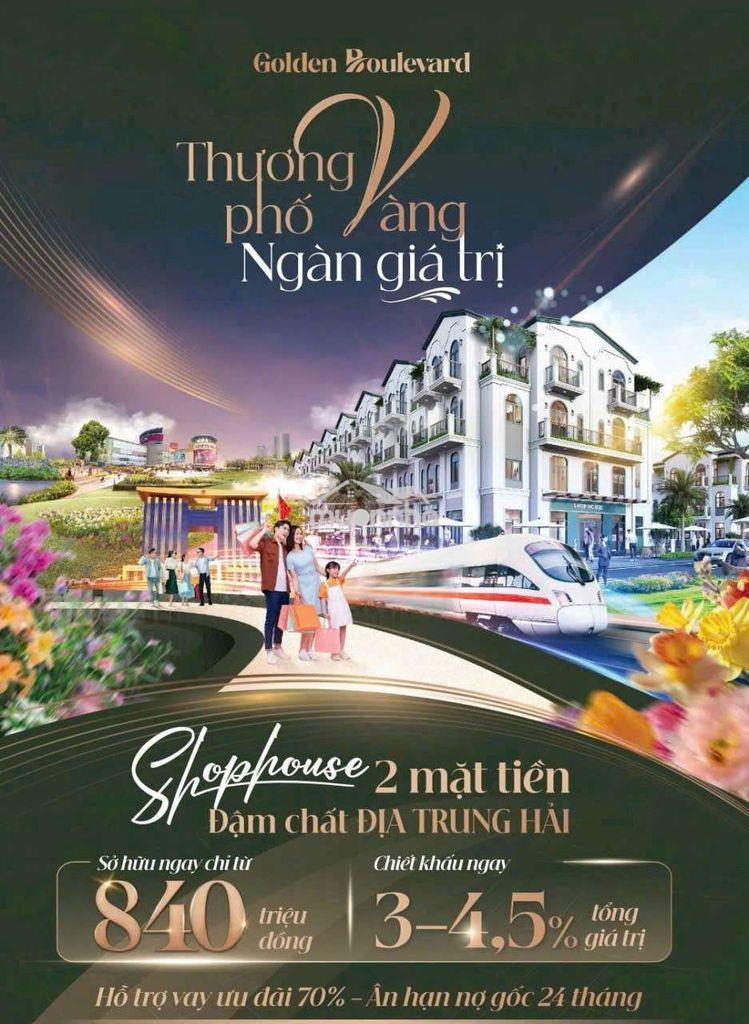 Chỉ 4 tỷ sở hữu nhà phố phiên bản giới hạn tại đại lộ vàng lê lợi