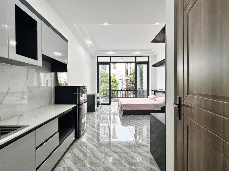 Khai trương căn hộ mới bình thạnh giáp gò vấp, rộng 40m2 ban công lớn full nội thất