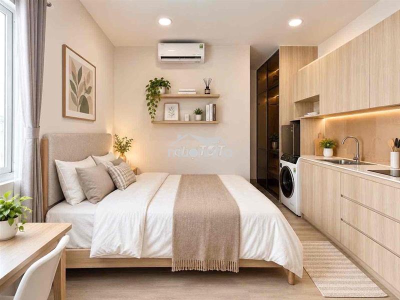 Hình thật giá thật studio full nội thất sát bắc hải q10 mới 100%