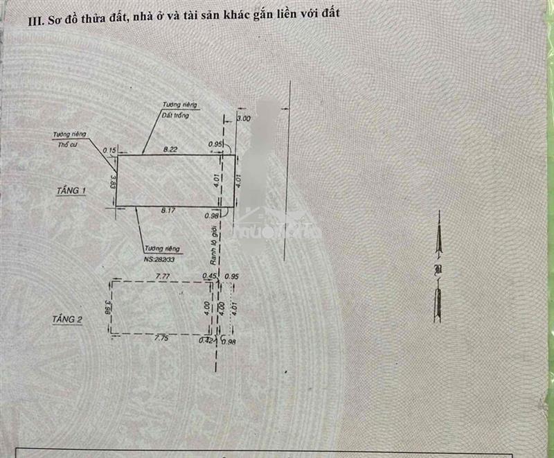 40m - hẻm 4m - 2 tầng - cống lở - ko quy hoạch - ko lỗi