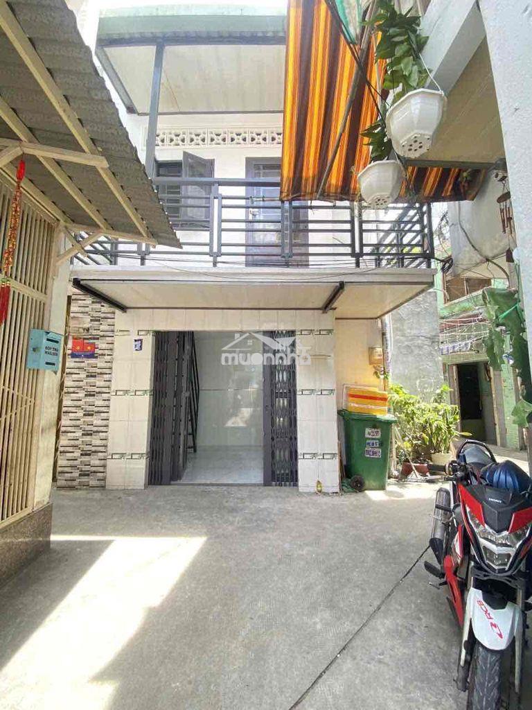 Cho thuê nhà mới đẹp bà hom q6 giá 6tr trệt, lửng, lầu 2 phòng ngủ,2wc - 2