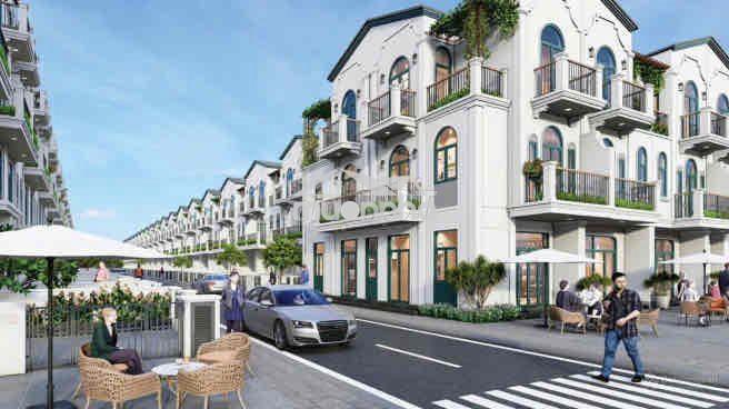 Bán nhà phố, shophouse mặt tiền lê lợi hòa phú tp mới bình dương