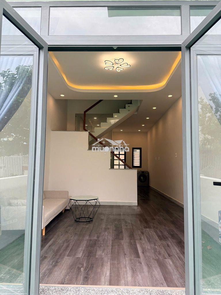 Nhà 1 lầu cho thuê, full nội thất, an ninh, đường rộng 6m