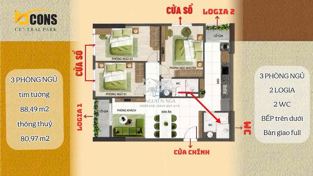 Bán căn hộ bcons central park phường tam hiệp biên hòa - Ảnh 2