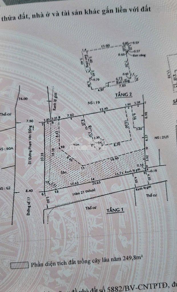 Bán gấp lô góc biệt thự 583m² đường 17 hbc. ngang 20m. 120 tr / m2. - Ảnh 4