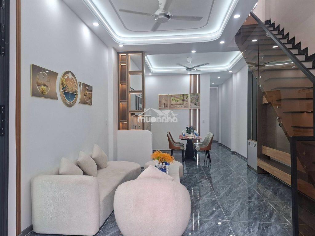 Bán nhà trệt lầu mới 100% giá rẻ gần ngã tư bình chuẩn - thuận an - 3