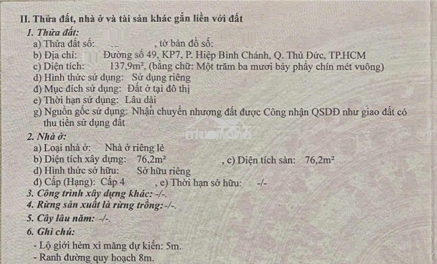 Chỉ 37 triệu/m2 còn giảm thêm 300 triệu lô đất 138m thổ cư đường số 49 - Ảnh 3