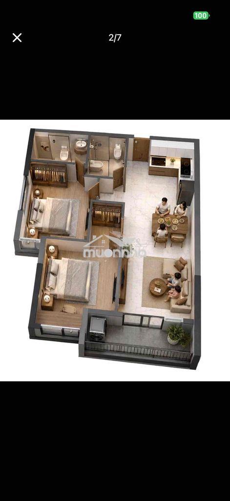 Căn hộ bcons newsky 66m2 2pn2vs 2.91 tỷ - Ảnh 2