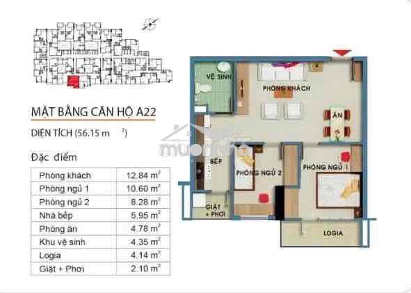 Căn hộ chung cư the useful - block a - tầng cao