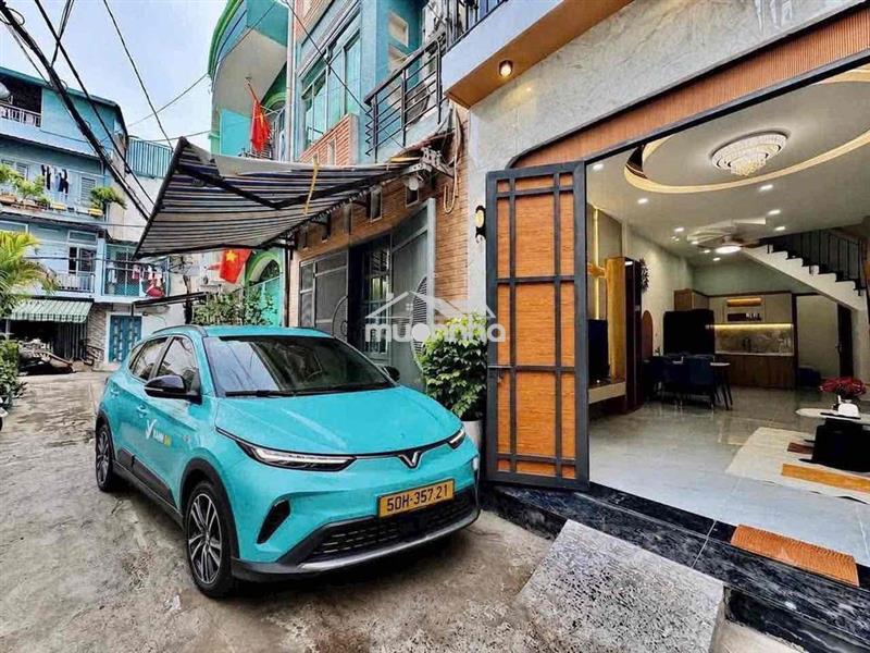 Xe hơi tận nhà - bùi đunhf tuý - bình thạnh -45 m2- 3tầng -4pn - 7,59