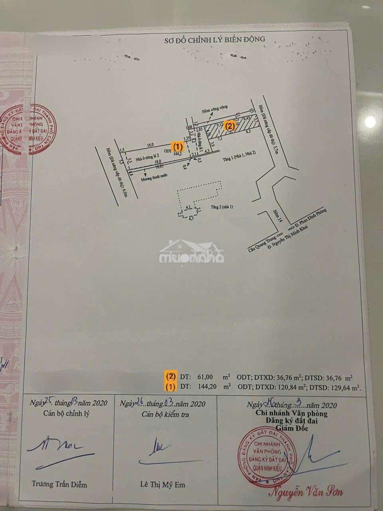 Bán thửa đất thổ cư 144,2m² mặt tiền lộ nhựa 6m ninh kiều cần thơ - 4
