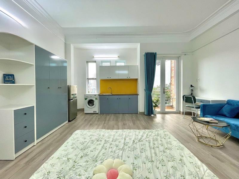 Phòng 45m2 ban công thoáng full nội thất ngay hàng xanh- nguyễn gia trí, bình thạnh - Ảnh 2