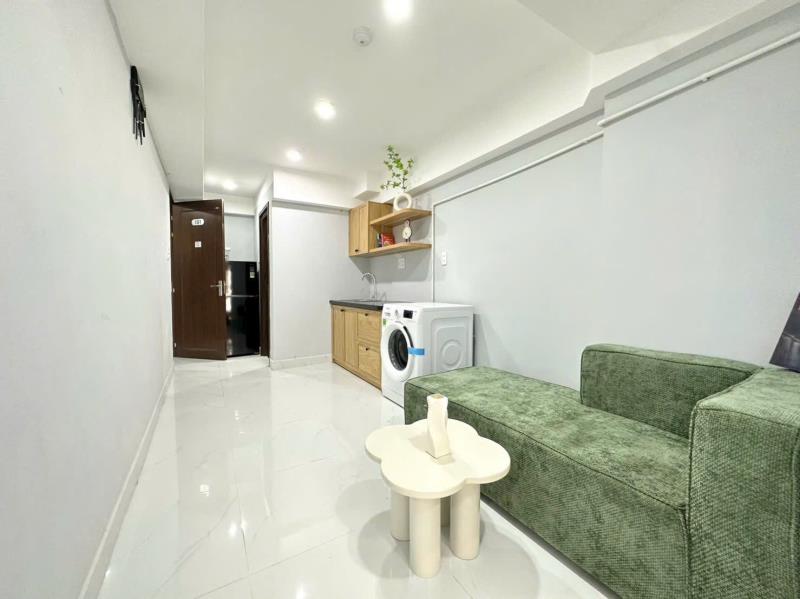 Cho thuê căn hộ 2 phòng ngủ tại bình thạnh ban công - giặt riêng, gần phạm văn đồng, tiện di chuyển qua sân bay, trung tâm bình thạnh - Ảnh 4