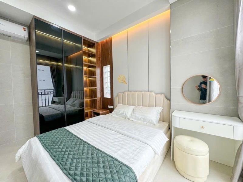 Cho thuê căn hộ có ban công thoáng full nội thất tách bếp xô viết nghệ tĩnh quận bình thạnh, sát q1 gần ngã tư hàng xanh - Ảnh 3