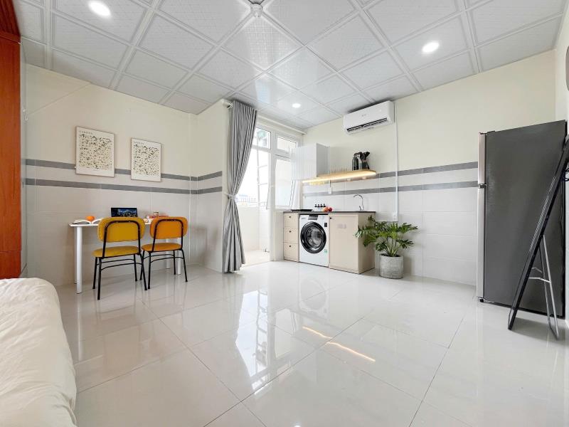 Cho thuê căn hộ 50m², ban công view phố, thiết kế mái vòm – nơ trang long, bình thạnh | gần uth, ftu2, uef - Ảnh 3