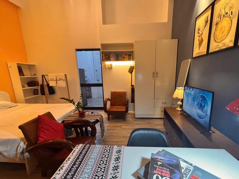 Cho thuê căn hộ 1pn ban công, decor đẹp ngay cầu thị nghè bình thạnh giáp q1 - Ảnh 2