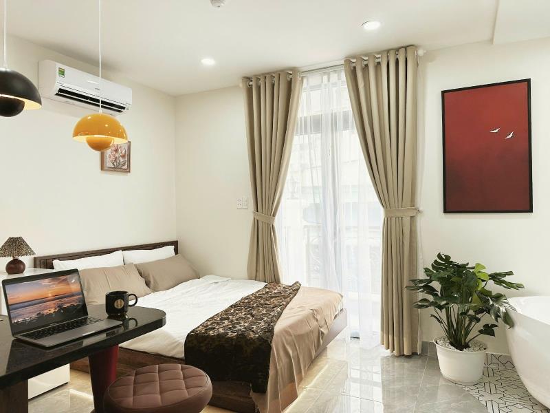 Phòng ban công, cửa sổ vibe homestay - trung tâm bình thạnh cạnh phú nhuận - thang máy hầm xe - chỉ từ 6.x - Ảnh 2