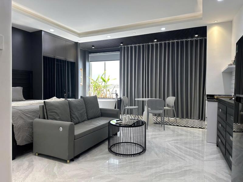 🖤 Căn hộ tone đen thiết kế hiện đại | tân bình full nội thất, cửa sổ lớn | cộng hòa k300 | gần sân bay tân sơn nhất, nhà ga t3, lăng cha cả, hoàng văn thụ, trường chinh, bảy hiền, chợ phạm văn hai