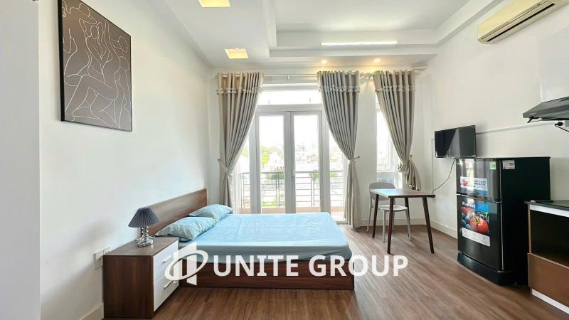 Studio ban công, full nội thất | gần sân bay – công viên gia định
