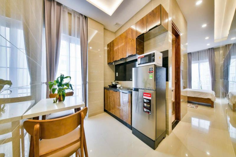 Căn hộ studio/1phòng ngủ ban công - thang máy, bảo vệ - gần ngã tư phú nhuận, sân bay tân sơn nhất