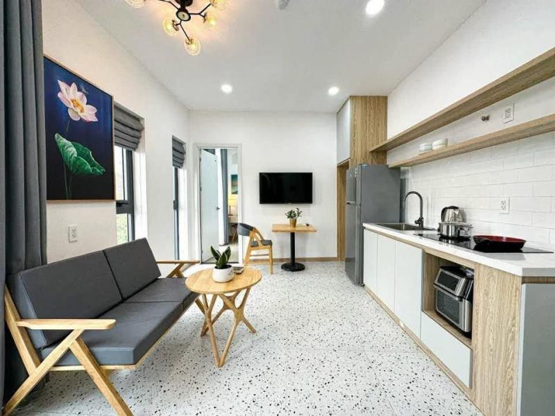 Cho thuê căn hộ studio 1pn cửa sổ trời • ban công rộng 30m2 nằm ngay khu bảy hiền tower – trục đường phạm phú thứ • võ thành trang • bàu cát - Ảnh 2