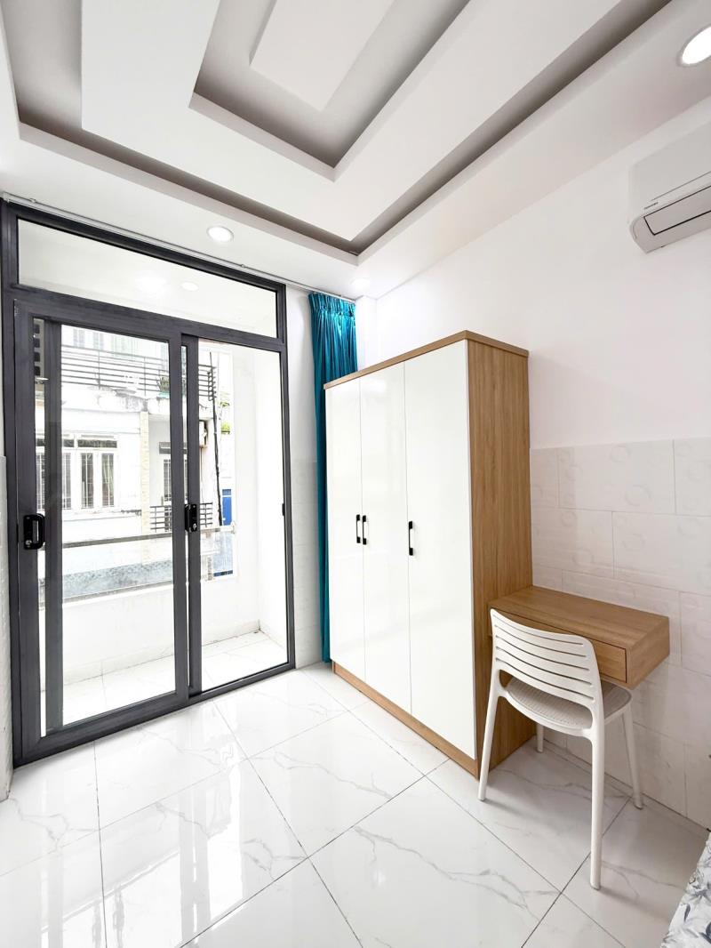 Căn hộ 1 phòng ngủ, tách bếp, ban công siêu thoáng, full nội thất tại vũ tùng, bình thạnh, sát chợ bà chiểu & giáp quận 1 - Ảnh 3
