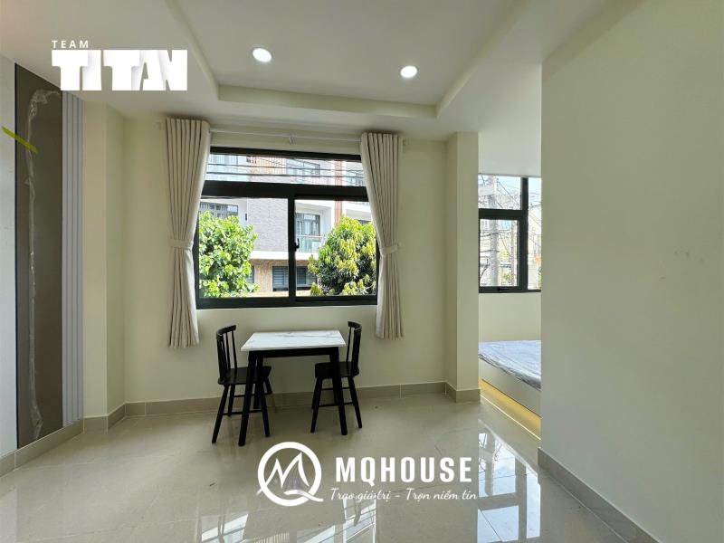 Cho thuê căn hộ 1 phòng ngủ tách bếp 40m2, cửa sổ thoáng, full nội thất, máy giặt riêng - ngay lê quang định gần chợ bà chiểu, bình thạnh
