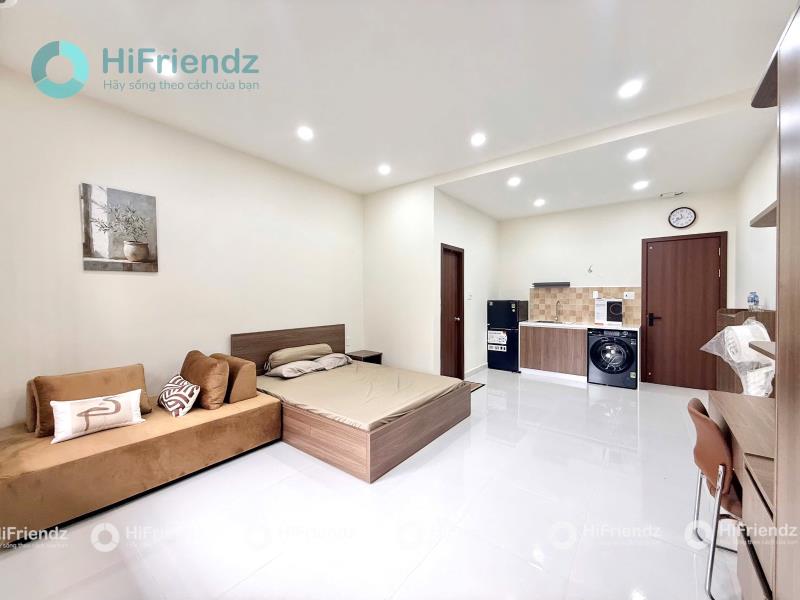 Cho thuê chdv cao cấp 1pn 1pk bếp rộng 40m2 gần bv tâm anh - sân bay - cv hoàng văn thụ