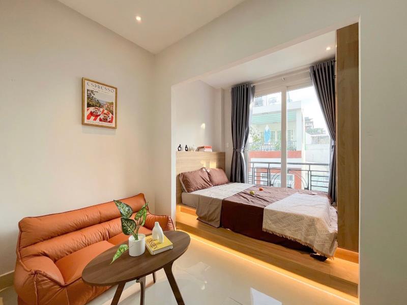 Căn studio/studio tách bếp view ban công - gần đh văn hiến, đh công thương, luỹ bán bích, thoại ngọc hầu, bình long, hoà bình