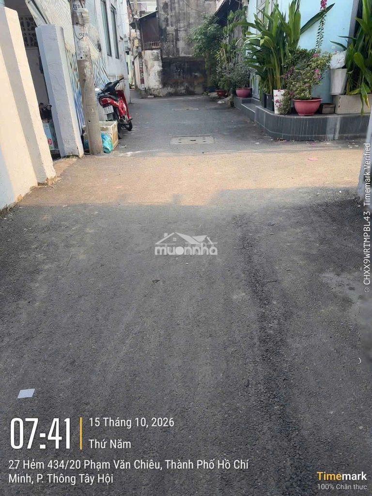 Nhà mới trệt lầu hẻm xe hơi thông f9 - Ảnh 2