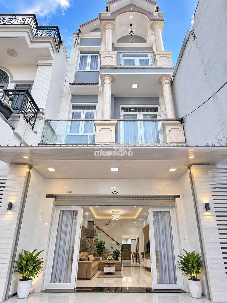 Cho thuê nhà 1 trệt 2 lầu an phú đông q12 đường xe hơi