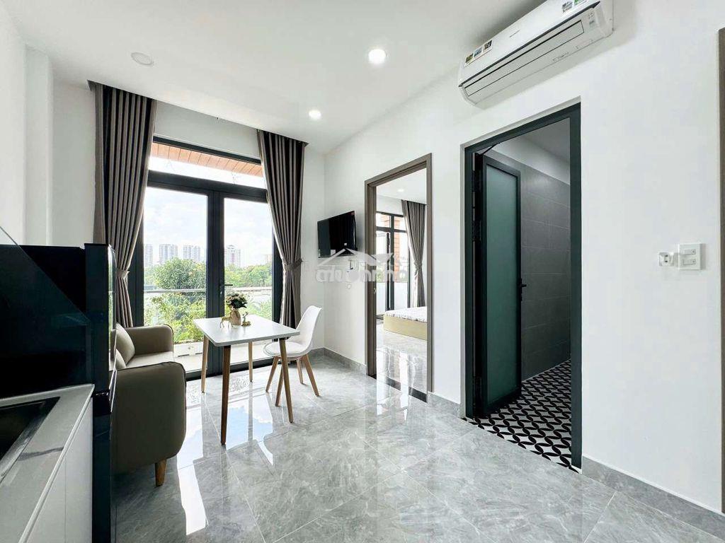 Cho thuê căn hộ 1pn - 1pk đẹp - gần trần não - full nội thất hiện đại - Ảnh 4
