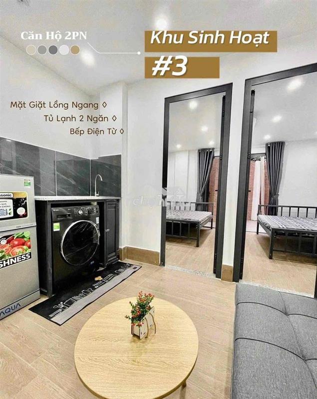 Căn hộ dạng 2 phòng ngủ - sẵn nội thất cao cấp - ngay tại parc mall