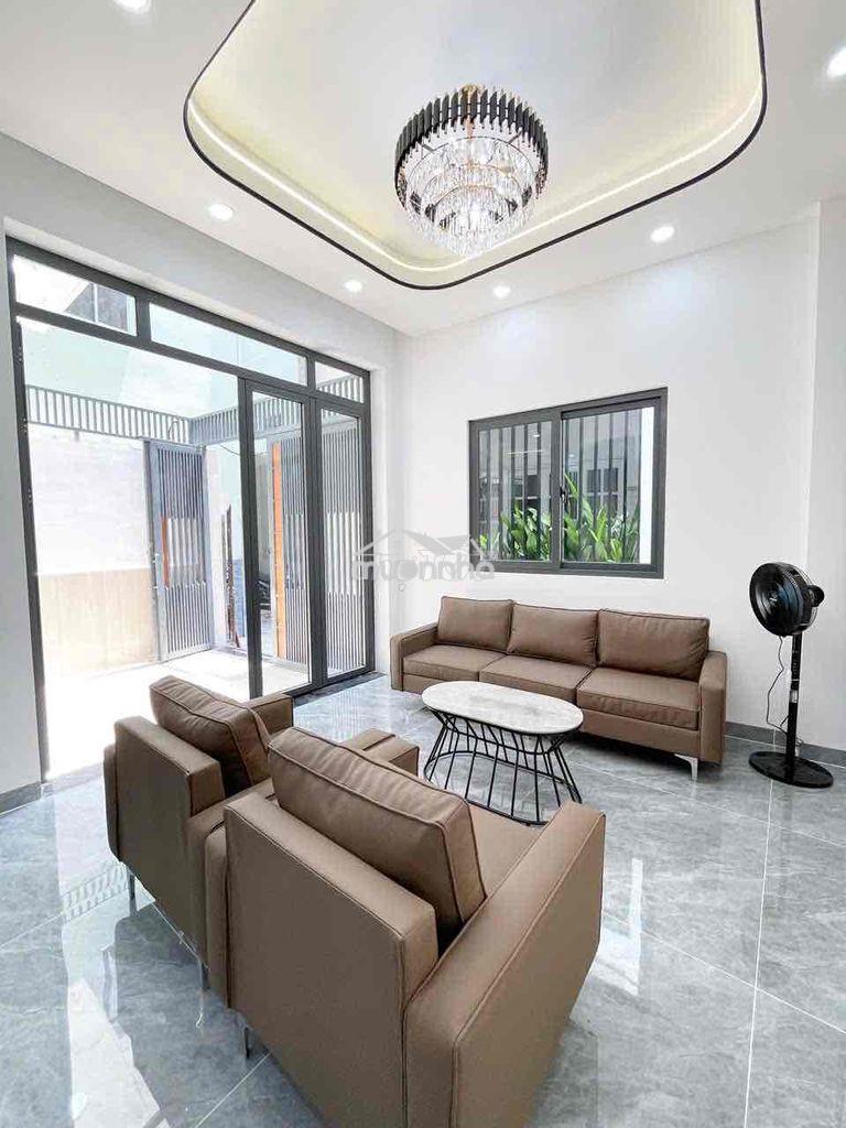 Bán nhà xây mới 4 tầng sau căn mặt tiền âu dương lân p3. q8 - Ảnh 3