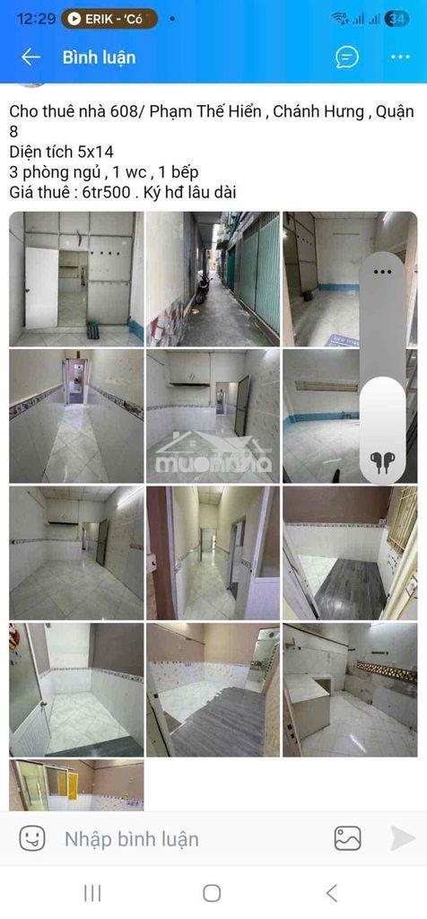 Nhà cho thuê chính chủ ko tiếp mg - Ảnh 2