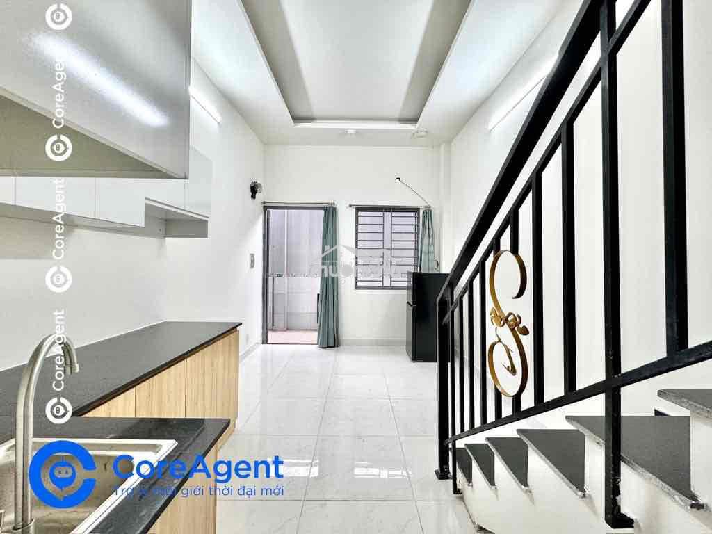 Căn 1 trệt 1 lầu full nội thất máy giặt riêng ban công gần đầm sen - Ảnh 3