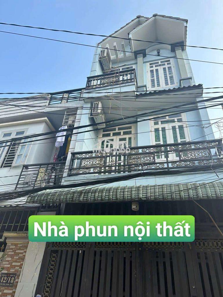 Nhà 4*12 , 2 lầu  nội thất đường bình thành bình hưng  hòa bình tân a