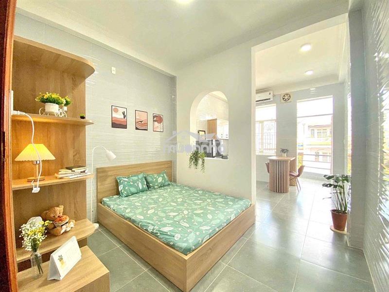 Cho thuê căn hộ 1pn tách bếp, ban công siêu rộng, máy giặt riêng tại t