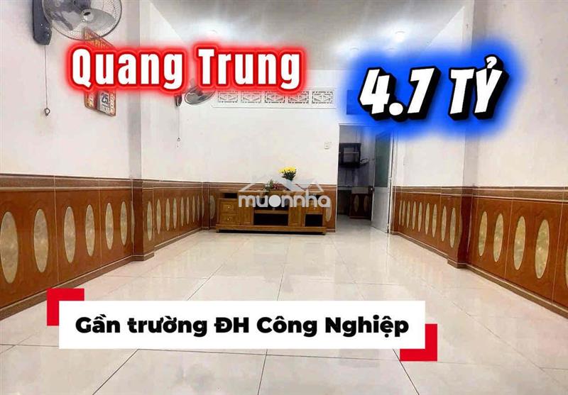 Bán nhà vị trí đẹp quang trung gò vấp - 52m2 hoàn công - 4.75 tỷ